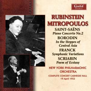 Rubinstein & Mitropoulos Carnegie Hall 1953 - Franck / Rubinstein / Nyp / Metropoulos - Music - GUILD - 0795754235524 - July 14, 2009
