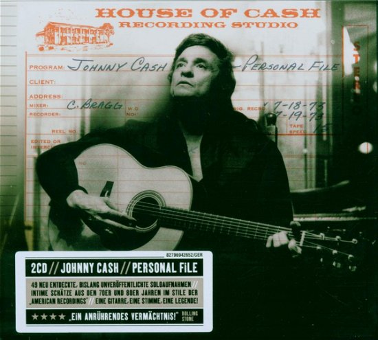 Personal Files - Johnny Cash - Musik - COUNTRY - 0827969426524 - 1. august 2008