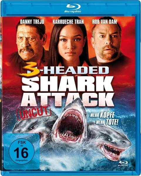 Danny Trejo / Jena Sims / Karrueche Tran · 3-headed Shark Attack: Mehr Köpfe-mehr Tote (Uncut (Blu-ray) (2015)