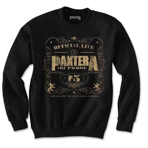 Pantera Unisex Sweatshirt: 101 Proof - Pantera - Mercancía - Bravado - 5055979911524 - 