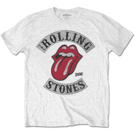 Cover for The Rolling Stones · The Rolling Stones Unisex T-Shirt: Distressed Tour 78 (T-shirt) [size S] [White - Unisex edition]