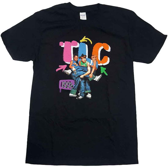 Cover for Tlc · TLC Unisex T-Shirt: Kicking Group (Black) (T-shirt) [size S] [Black - Unisex edition] (2023)