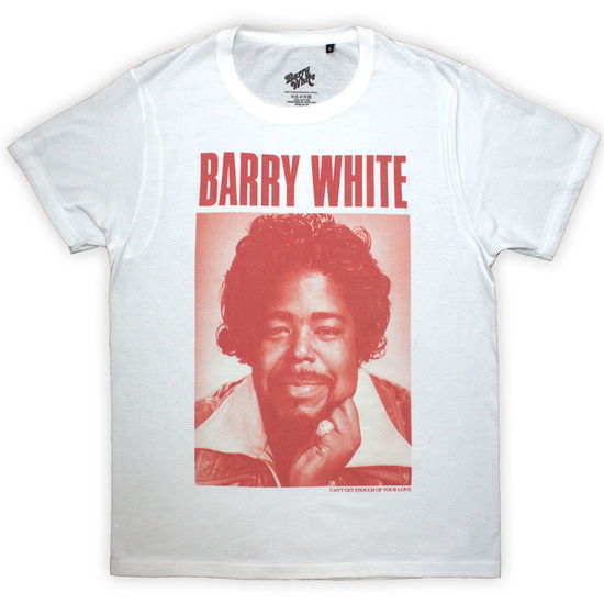 Barry White Unisex T-Shirt: Box Photo (White) - Barry White - Fanituote -  - 5056737280524 - keskiviikko 18. syyskuuta 2024