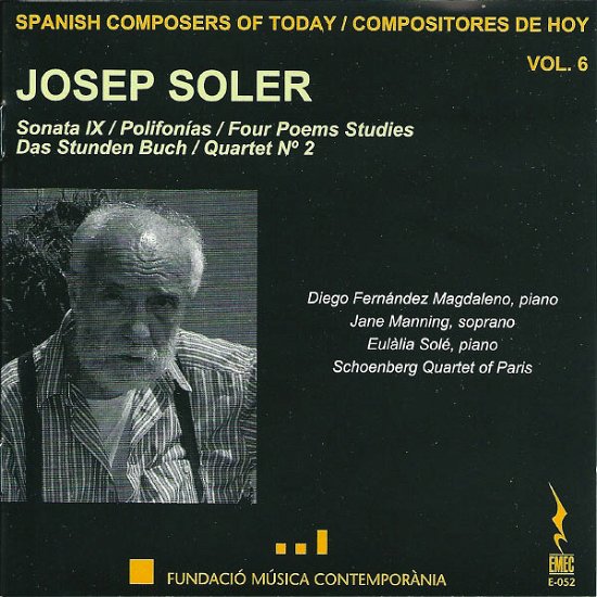Josep Soler · Sonata IX / Polifonías / Four Poems Studies / Das Stunden Buch / Quartet No.  2 EMEC Klassisk (CD) (2010)