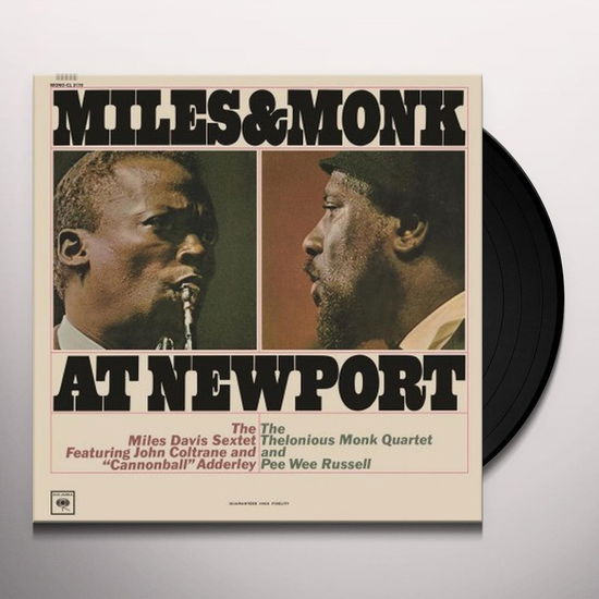 Cover for Miles Davis · Miles &amp; Monk At Newport (LP) (2013)