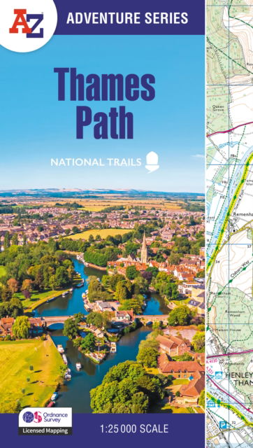 Cover for A-Z Maps · Thames Path: With Ordnance Survey Mapping - A -Z Adventure Series (Paperback Book) [4 Revised edition] (2026)