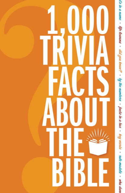 Cover for Zondervan · 1,000 Trivia Facts About the Bible (Paperback Book) (2023)