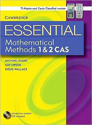 Cover for Michael Evans · Essential Mathematical Methods CAS 1 and 2 with Student CD-ROM TIN/CP Version - Essential Mathematics (Book) [Student edition] (2008)