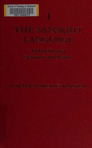 Cover for Maurer · Sanskrit Language Cl (Hardcover Book) (1995)