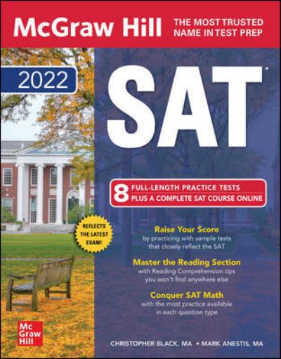 Cover for Christopher Black · McGraw-Hill Education SAT 2022 (Paperback Book) (2021)