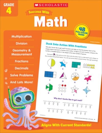 Cover for Scholastic Teaching Resources · Scholastic Success with Math Grade 4 (Book) (2022)
