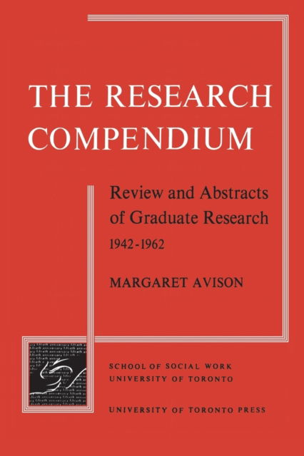 Research Compendium - Margaret Avison - Books - University of Toronto Press - 9781442651524 - December 15, 1964