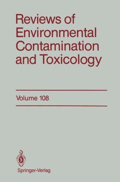 Cover for George W. Ware · Reviews of Environmental Contamination and Toxicology - Reviews of Environmental Contamination and Toxicology (Taschenbuch) [Softcover reprint of the original 1st ed. 1989 edition] (2011)