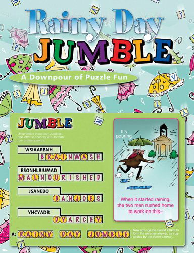 Cover for Tribune Media Services Tribune Media Services · Rainy Day Jumble: A Downpour of Puzzle Fun - Jumbles (Paperback Book) (2010)