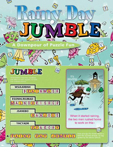 Rainy Day Jumble: A Downpour of Puzzle Fun - Jumbles - Tribune Media Services Tribune Media Services - Libros - Triumph Books - 9781600783524 - 1 de marzo de 2010