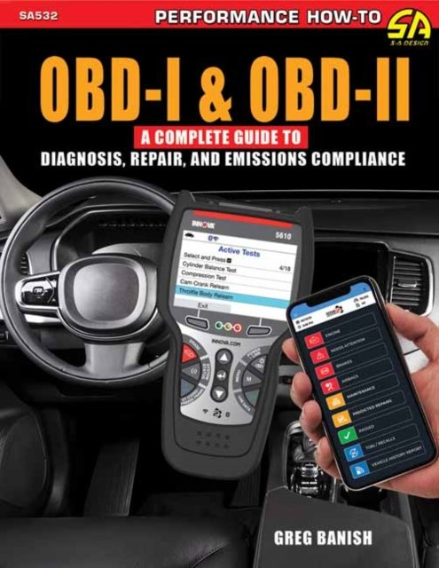 Cover for Greg Banish · OBD-I &amp; OBD-II: A Complete Guide to Diagnosis, Repair &amp; Emissions Compliance (Paperback Book) (2023)