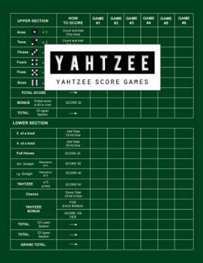 Cover for Bg Publishing · Yahtzee Score Game (Paperback Book) (2018)