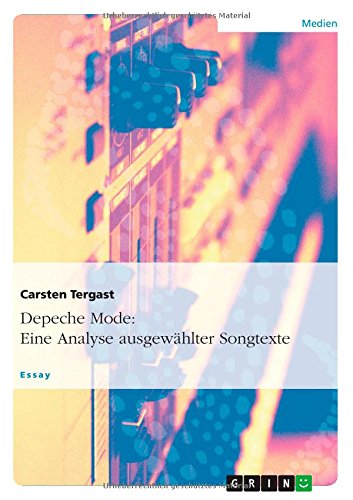 Cover for Carsten Tergast · Depeche Mode: Eine Analyse ausgewahlter Songtexte (Paperback Book) [German edition] (2014)