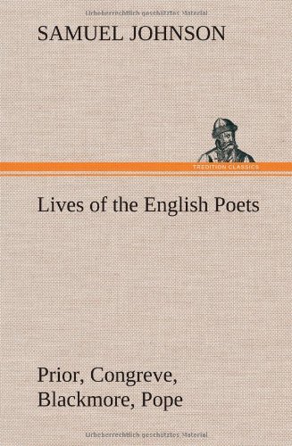 Cover for Samuel Johnson · Lives of the English Poets: Prior, Congreve, Blackmore, Pope (Hardcover Book) (2012)