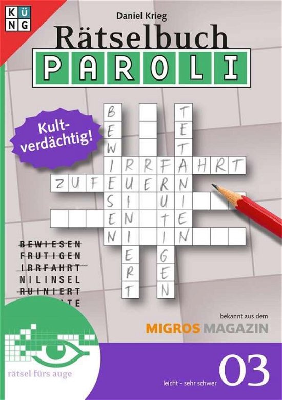 Rätselbuch Paroli.03 - Krieg - Kirjat -  - 9783906238524 - 