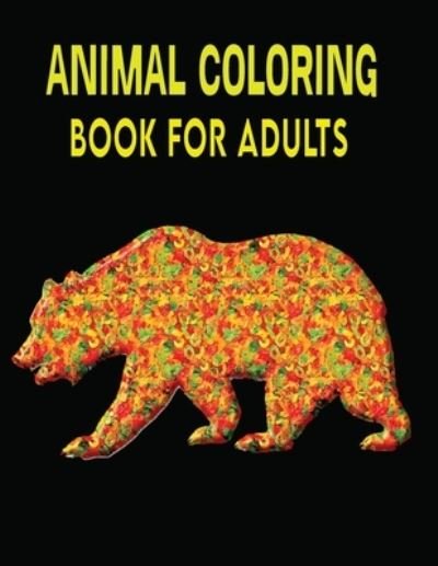 Cover for Kr Print House · Animal Coloring Book For Adults (Pocketbok) (2021)