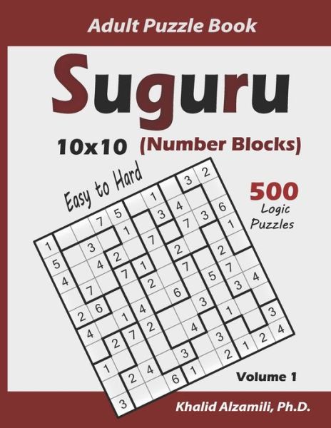 Cover for Khalid Alzamili · Suguru Adult Puzzle Book (Number Blocks) (Paperback Book) (2020)