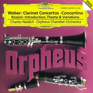 Cover for Orpheus Chamber Orchestra · Weber / Rossini: Clarinet Conc (CD) (2001)