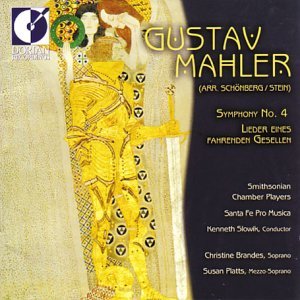 Cover for Mahler / Slowik / Brandes / Platts · Symphony 4 (Arr Stein) / Lieder (Arr Schoenberg) (CD) (2003)