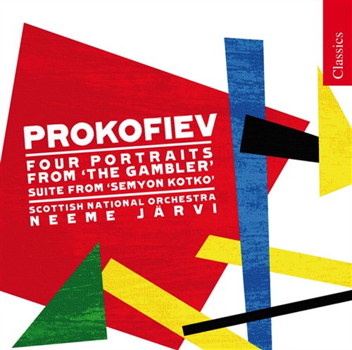 Cover for Prokofiev / Rsno / Jarvi · Four Portraits from the Gambler (CD) (2008)