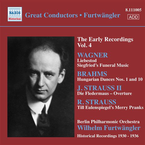 Early Recordings Vol. 4 - Wilhelm Furtwangler - Música - Naxos Historical - 0747313300525 - 17 de noviembre de 2009