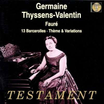 Barcarolles Testament Klassisk - Thyssens-Valentin Germaine - Musik - DAN - 0749677121525 - 2000