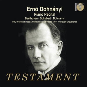 Cover for Erno Dohnanyi · Piano Recital (CD) (2015)