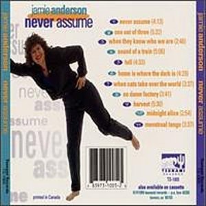 Cover for Jamie Anderson · Never Assume (CD) (2009)