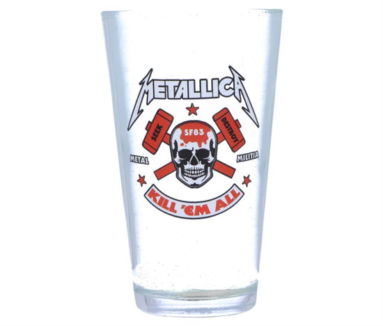 Metallica - Kill Em All - Glass - Metallica - Fanituote - METALLICA - 0801269147525 - maanantai 6. kesäkuuta 2022