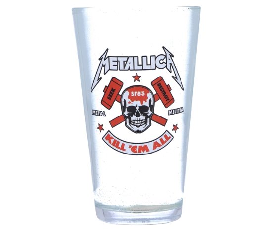 Metallica - Kill Em All - Glass - Metallica - Merchandise - METALLICA - 0801269147525 - June 6, 2022