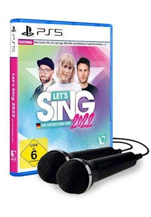 Cover for PS5 Software · Lets Sing 2022  PS-5 + 2 Mics mit deutschen Hits (PS5) (2021)