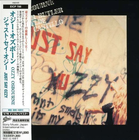 Just Say Ozzy -jap Card- - Ozzy Osbourne - Musiikki - SONY MUSIC - 4547366030525 - maanantai 4. lokakuuta 2010