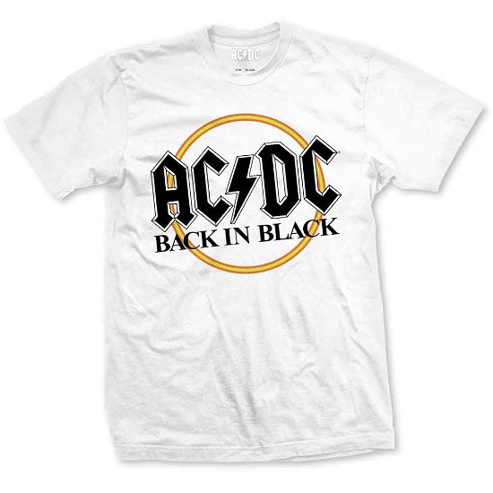 AC/DC Unisex T-Shirt: Back in Black - AC/DC - Merchandise - ROFF - 5055979914525 - July 6, 2016