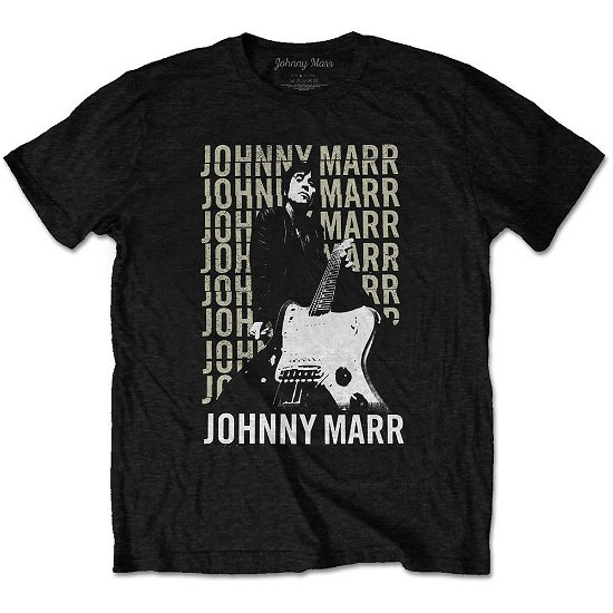 Cover for Johnny Marr · Johnny Marr Unisex T-Shirt: Guitar Photo (T-shirt) [size S] [Black - Unisex edition]