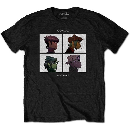 Cover for Gorillaz · Gorillaz Unisex T-Shirt: Demon Days (T-shirt) [size S] [Black - Unisex edition] (2021)