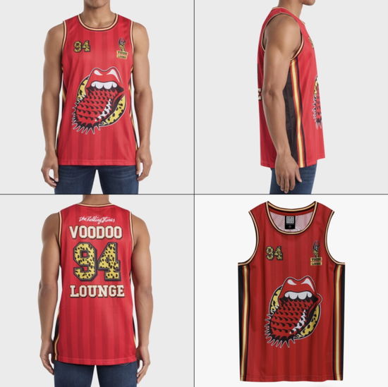 Rolling Stone Voodoo Lounge Red Basketball Jersey X Large - The Rolling Stones - Produtos - AMPLIFIED - 5056770035525 - 8 de abril de 2025
