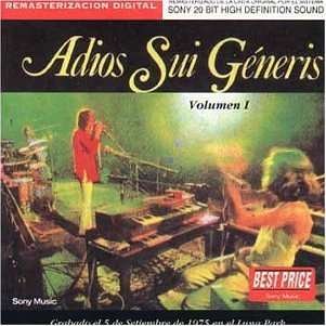 Cover for Sui Generis · Adios Sui Generis 1 (CD) (1996)