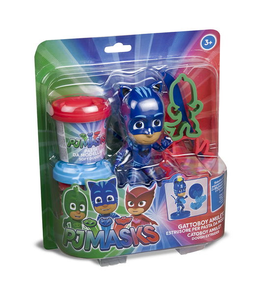 Pj Masks - Gattoboy Pasta Da Modellare Con 2 Vasi + Personaggio - Pj Masks - Gadżety - - 8005124761525 -