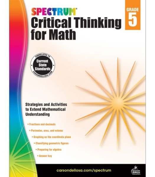 Cover for Spectrum · Spectrum Critical Thinking for Math, Grade 5 (Paperback Book) (2017)