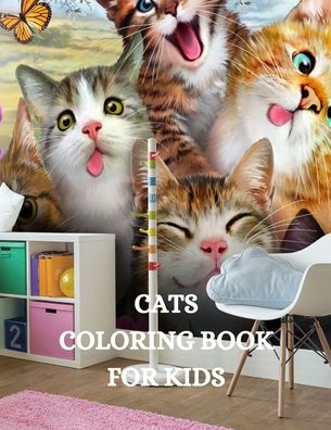 Cover for Joana Kirk Howell · Cat Coloring Book for Kids (Taschenbuch) (2021)