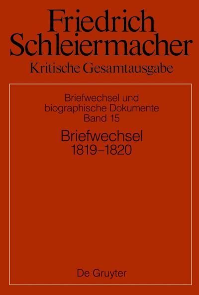Briefwechsel 1819-1820 - Simon Gerber - Books - de Gruyter GmbH, Walter - 9783110775525 - November 6, 2023