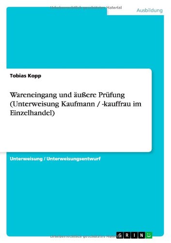 Cover for Kopp · Wareneingang und äußere Prüfung (U (Book) [German edition] (2010)