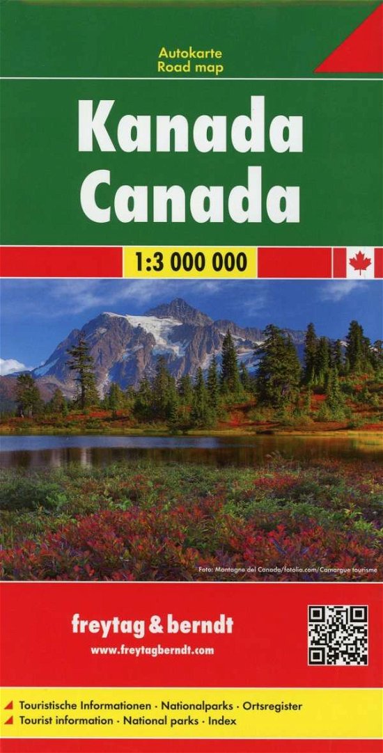 Canada Road Map 1:3 000 000 - Freytag & Berndt - Books - Freytag-Berndt - 9783707915525 - March 1, 2018