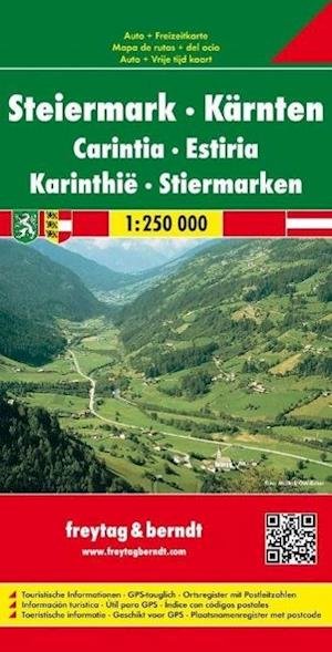 Styria - Carinthia Road Map 1:250 000 - Freytag & Berndt - Bøger - Freytag-Berndt - 9783850842525 - 1. oktober 2013