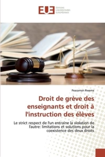 Cover for Rwema · Droit de grève des enseignants et (Bok) (2020)